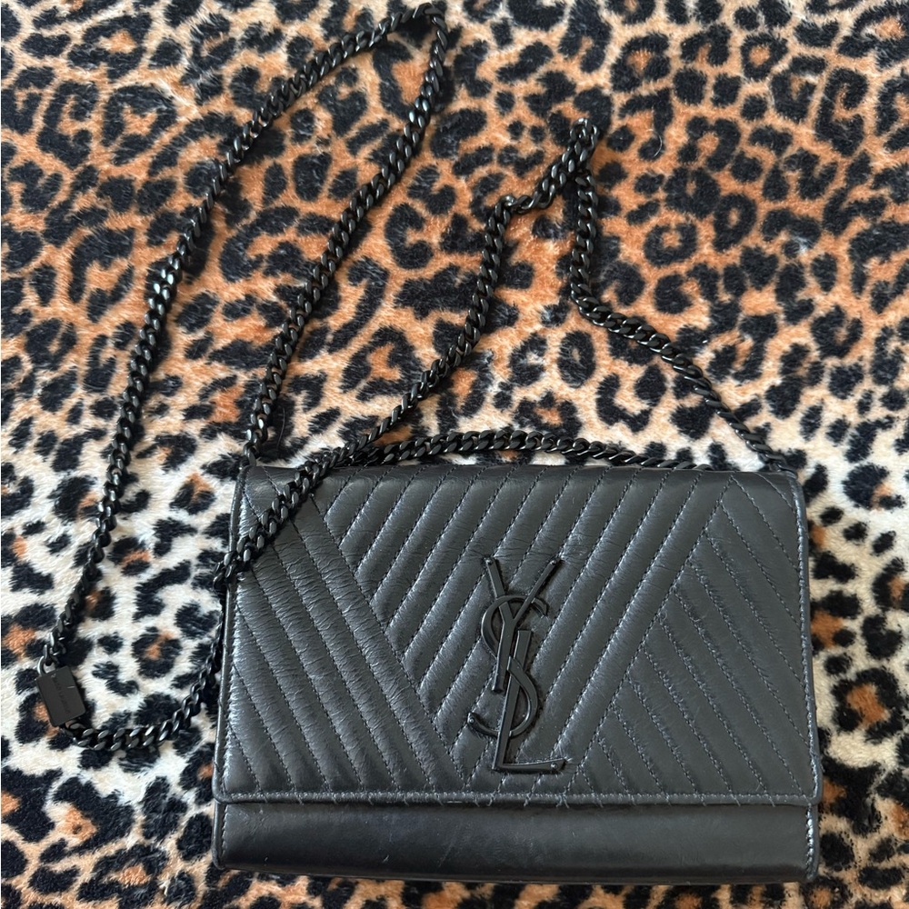 Yves Saint Laurent Black Kate crossbody